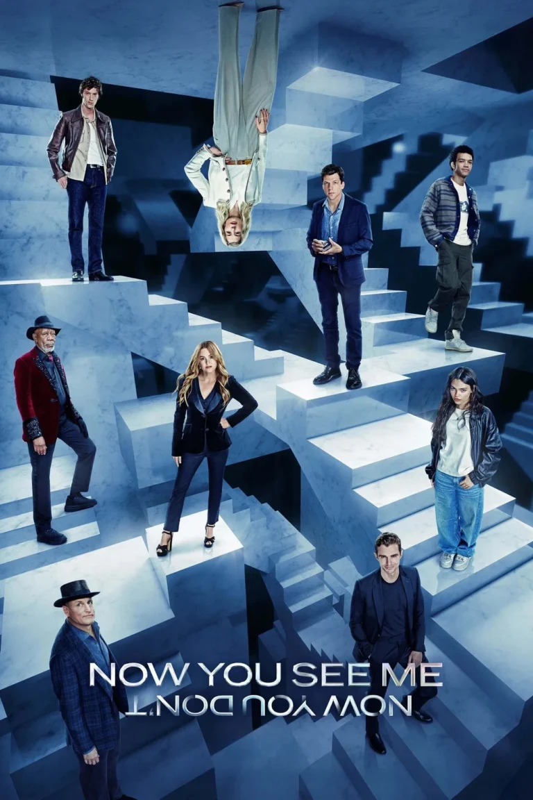 Filmposter: Now You See Me — illusionisten op zwevende trappen